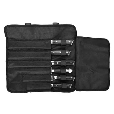 Multi-Purpose Chef Knife Roll Case Bag 100% Polyester Eco-Friendly High Performance Kitchen Storage