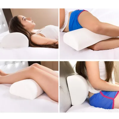 Half Cylindrical Memory Foam Leg Pillow Slow Rebound Half Back for Amazon Home Cross-Border Hot Sale for Airplane Use