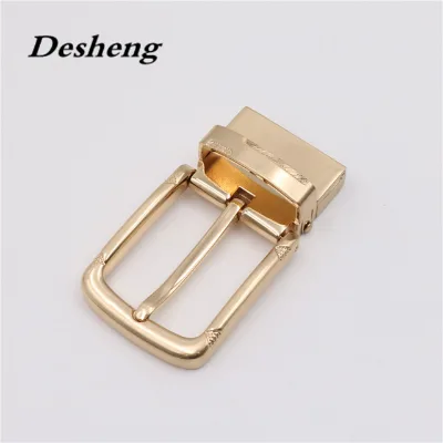 Classic Style Pin Buckle Metal Reversible Belt Buckle