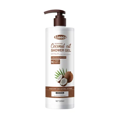 OEM Aiooce Hot Selling Coconut Oil Shower Gel Amino Acid Nourishing Moisturizing Lasting Fragrance Shower Gel