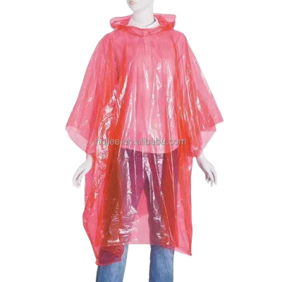 Lightweight PE Disposable Poncho for Women
