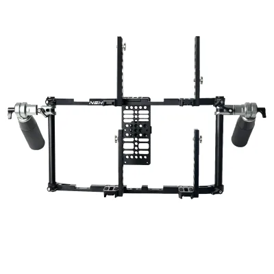NSH 360 Degree Rotation Detachable Director's Monitor Cage Compact Portable Handheld Shooting Kit