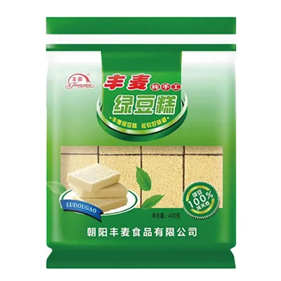 Fengmai Fresh Baked Low Sugar & Low Fat Green Bean Cake 400g Sweet Snack in Bag