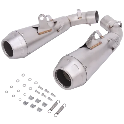High Performance Motorcycle Slip on Exhaust Muffler for Ducati Hypermotard 950 SP RVE 2022-2025 Dual Outlet Tail Pipe Silencer
