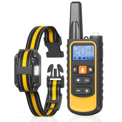 USMILEPET Factory Wholesale 2-in-1 Dog Shock Collar Smart Anti Barking Dog Training Collar IP67 Waterproof for Pet Training