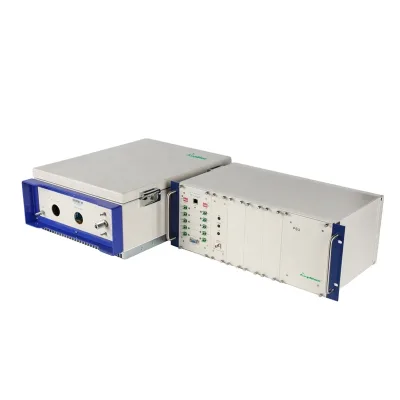 Amplitec 20 watts 3G WCDMA 2100 MHz 4G LTE DCS 1800 MHz dual band fiber optic repeater master + remote unit
