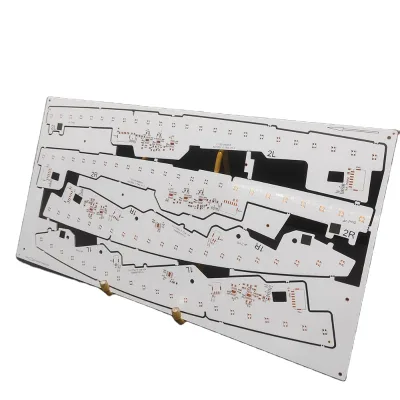 Single Sided Aluminum PCB Printed Circuit Board with White Solder Mask for Car Light-ChengYue CY-AL