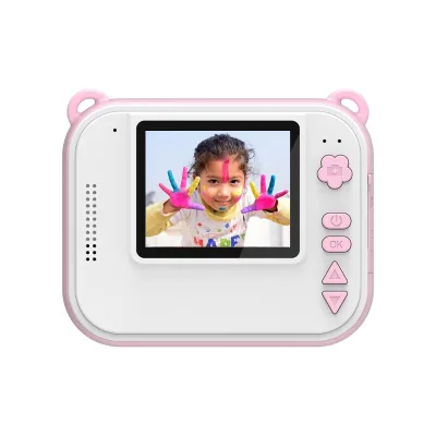 1080P HD Digital Video Camera Toy for Kids Double Lens Waterproof MicroSD Compatible for Boys and Girls