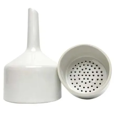Ceramic 40-300mm Ceramic Funnel Rubber Plug Filter Funnel Laboratory Filter Ceramic Buchner Funnel