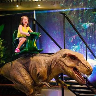 Kids Attraction Riding Liifesize Animatronic Walking Dinosaur Outdoor Indoor Shopping Mall School Dino City