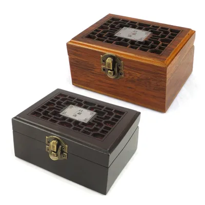 Wedding Gifts for Couples Anniversary Engagement Birthday Custom Handmade Jewelry MDF Wooden Box with Lid for Necklaces