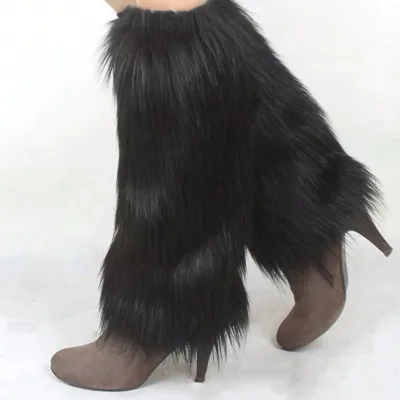 Explosive Imitation Fur Boot Cover Mao Mao Fashion Leg Cover Outdoor Warm Long Hair Versatile Fox Hair Made in Hebei