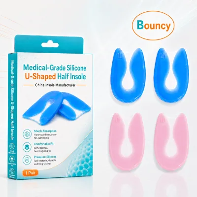 Factory Silicone Gel Orthopedic Heel Pads for Heel Spurs Pain Relief Shock Absorption Elastic High Heel Gel Cups for Shoes