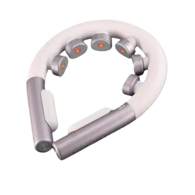 Promotion Wireless Neck Massager Portable Deep Tissue Pulse Vibration Heat Relax Muscle Neck Massager with Remote Control