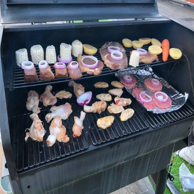 Shanghai Factory Supply Iron & Metal Wood Pellet Electric BBQ Grill with Smoker for Steak and Chicken