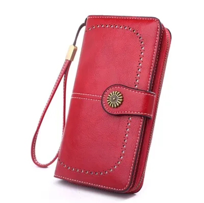 2026 Multi Functional Long Design Women's Pu Leather Card Holder Wallets Purse