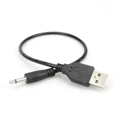 Factory Price USB to 3.5mm Stereo AUX PVC Jacket Audio Adapter Cable for Car MP3/Laptop