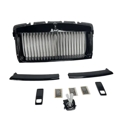 Engine Hood Badge LOGO Spirit Black Grill Rolls-Royce Wraith/Ghost/Cullinan/Dawn Crystal Badge