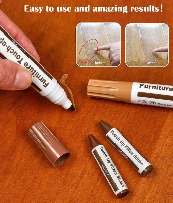 Premium Wood Scratch Repair Markers Set of 21pcs Wood Scratch Repair Kit Furniture Markers