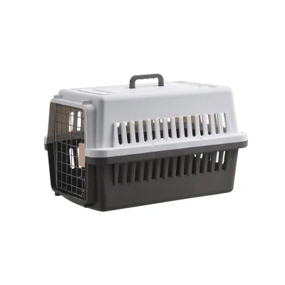 Large Pet Airline Crate Breathable Cat Travel Carrier Car Use Ventilated Grille for 7kg Pets Safe Transport