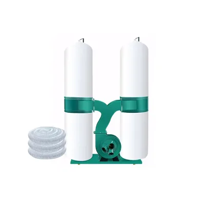Wood Double Bags Portable 3kw 4kw Dust Collector Double Bags Industrial Dust Collector Woodworking Extractor Powerful