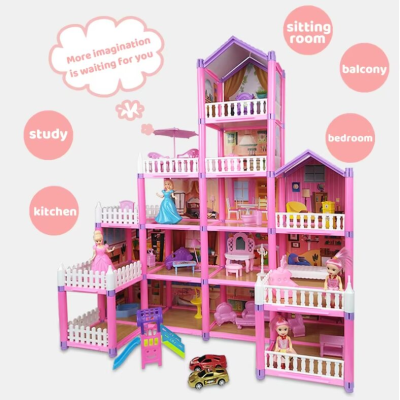 Gabbys Doll House Playhouse Girl Toys 4 Story 11 Doll House Rooms With Doll Toy Figures Furniture and Accessories Playhouse Toys