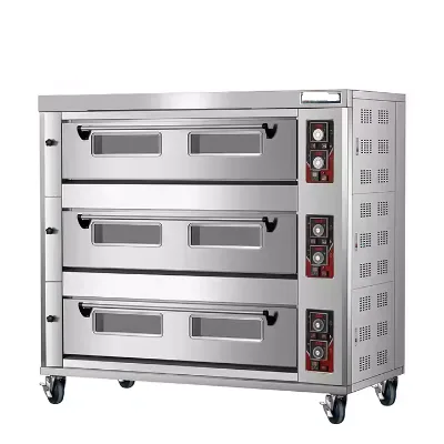 Commercial Kitchen Cooking Bakery Complet Equipment Baking Gas Electric Bread Toasters Cake Pizza Oven for Sale