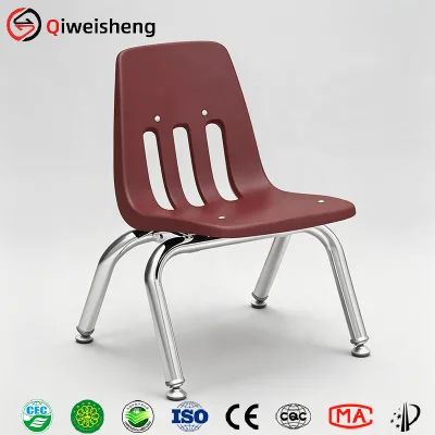 Modern Nursery School Furniture Colorful Plastic Stackable School Study Chairs for Kids