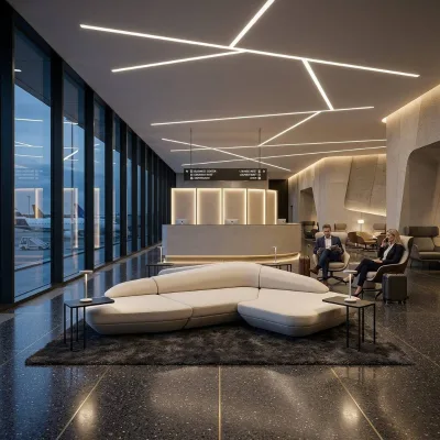 Customizable Luxury Geometric Modular Airport Lounge Sofa Set Executive VIP Waiting Area Seating Modern Public Lobby Couches OEM