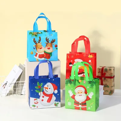 Wholesale Custom Printed Easter Bunny Tote Bag Reusable Non-Woven Thanksgiving Christmas Gift Giving Available Color OEM Support