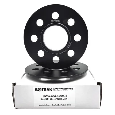 BOTRAK WSS 4mm 4x100 CB 56.1 to 67.1 Forged Hubcentric Wheel Spacer for subaru Lucra Custom Mini Cooper S Clubman