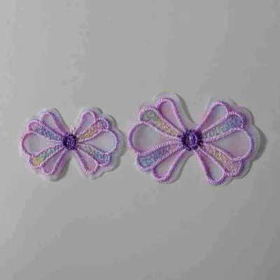 Organza Embroidered Little butterfly National Style Garment Accessories Patch DIY Handmade Lace Trim Hat Clothing