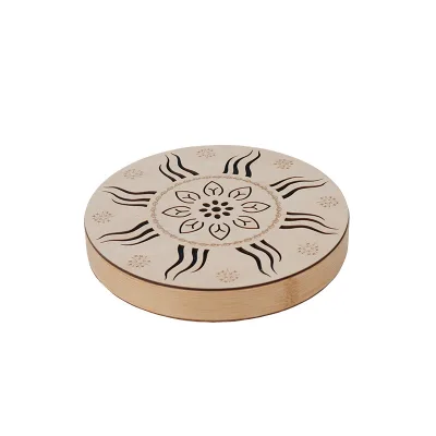Stream drum natural rain sound simulator ethnic percussion instrument portable stream drum tambourine for relax music therapy