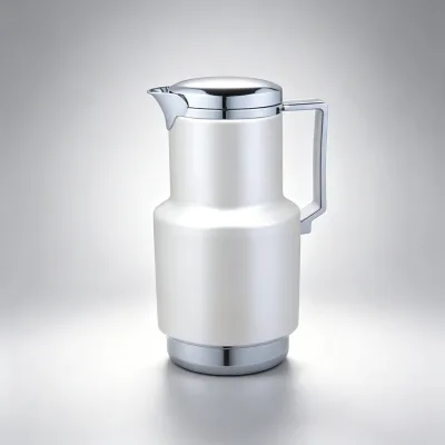 Worship Stabilized Glass Liner Vacuum Metal Shell Arabic Dallah Carafe for Weekly Mosque Ritual Eid Fitr Community