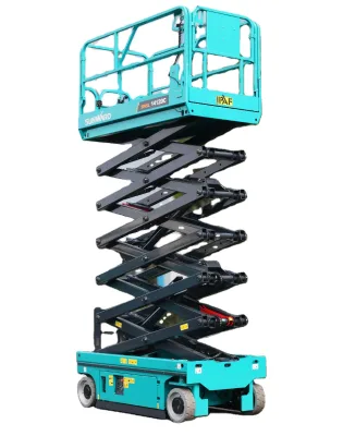 SUNWARD SWSL1412DC Movable Crawler Scissor Lift Mobile Battery Powered Hydraulic Platform