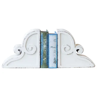 The Newest Design Handmade Home Decor Custom Decorative Luxury Rustic Vintage Mountain Shape Wooden Bookends for Shelves