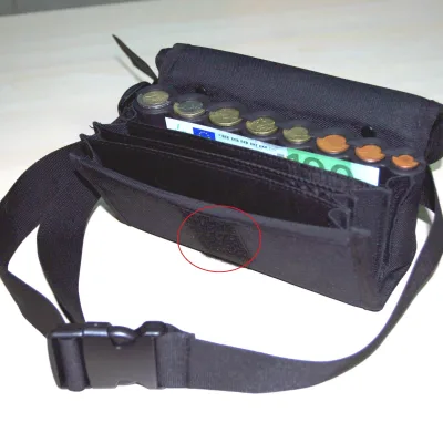 Euro Cash & Coin Waist Pouch Coin Wallet High-Density Tear-Resistant Nylon for Shops Restaurants Gas Stations Taxi Drivers