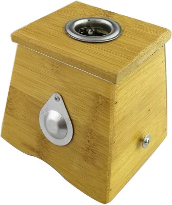 wooden box mini bamboo box with three chambers for moxa Moxibustion Medicine Therapy wooden moxa box