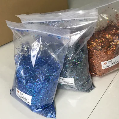 AGG Wholesale New Arrival Colorful Polyester Cosmetic Dots Mixed Chunky Glitter Powder in Bulk