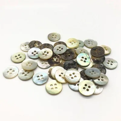 Wholesale 2 Holes 4 Holes Natural Mother of Pearl Shirt Shell Buttons
