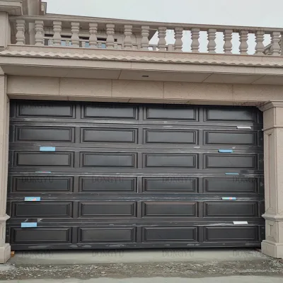 Sectional Garage Doors Aluminium Automatic Sandwich Panel Overhead Garage Door for Villa Use Security Door