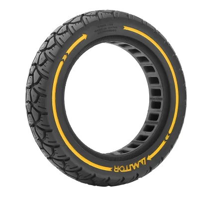 New AGM Model A299 Bouncy Solid Rubber Tires 9.5-Inch (9.5*2.125) 36 Slots Anti-Slip Wear-Resistant for M365/Pro Scooter