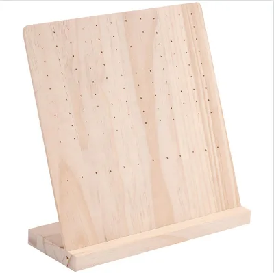 Hot Selling Single-Tier Wooden Jewelry Stand With Metal Display for Home Storage & Living Room Use for Earrings & Other Jewelry