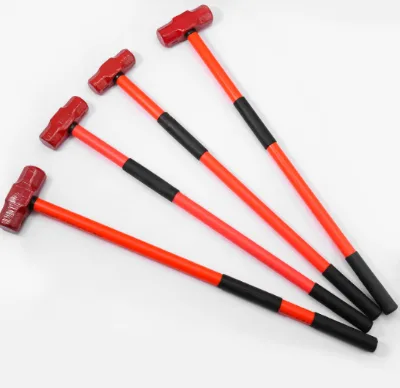 Heavy Duty Sledge Hammer Octagonal Demolition Hammer With Fiberglass Handle Drop Forged Steel Head for Construction Demolition