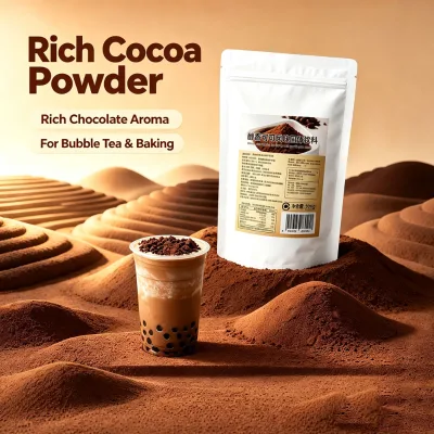 Rich Aroma Instant Cocoa Powder Mix for Bubble Tea and Baking Commercial Grade Chocolate Drink Powder Factory OEM