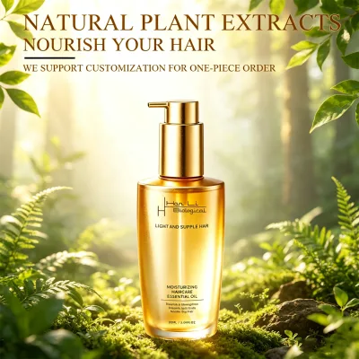 Private Label Hair Oil Argan Oil Repairs Dry Damaged Hair Smooth Shiny Hair Serum Source Factory OEM