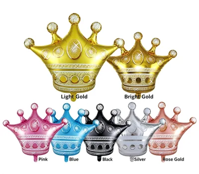 Wholesale Large Crown Aluminum Foil Balloons for Birthday Scene Decoration, Atmosphere Decoration, bar Parties, and Other Events
