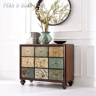 Modern Design Italian Console Table America Wood Painting Designer Console Table