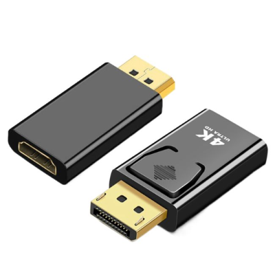 4K DisplayPort to HDMI-compatible Adapter Converter Adapter Video Audio for PC TV