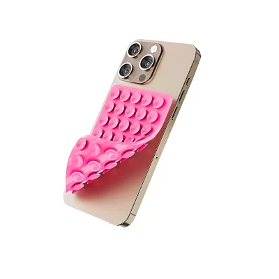 Hands-Free Double Sided Silicone Suction Cup Phone Holder Shower Mirror Fidget Toy Mount Bed Desk Car Dashboard All Phones